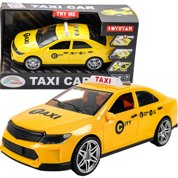 Auto taxi Samochód zabawka zabawki dla dzieci taksówka światła dźwięki otwierane drzwi