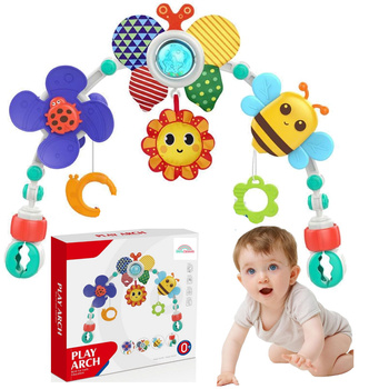 Pałąk do wózka zawieszki grzechotki łuk zawieszka do łóżeczka regulowany uniwersalny uchwyty