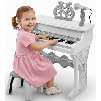 Keyboard Organy FORTEPIAN dla Dzieci MIKROFON 37 Klawiszy Nagrywanie MP3 PREZENT