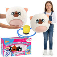 PIŁKA PLUSZOWA do skakania Maskotka Nadmuchiwana KOTEK 50cm BIG CUTE PET Pompka XXL