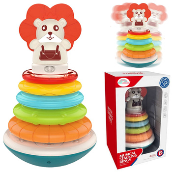 Wańka wstańka balansowa sensoryczna piramidka edukacyjna kiwaczek