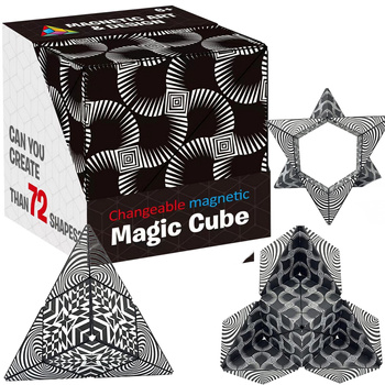 Magnetyczna Kostka Magic Cube Fidget Antystresowy  70 możliosci magiczna