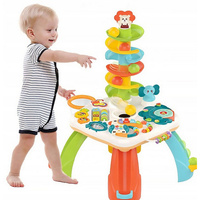 Stolik edukacyjny interaktywny tor dla piłek kulek 2w1 tablica panel muzyczny muzyka