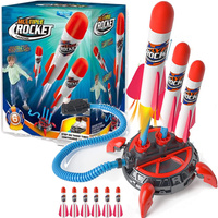 Wyrzutnia katapulta rakiet piankowych pompka prezent dla 4 5 6 7 8 9 10 latka