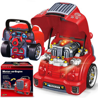 Zestaw mechanika dla dzieci silnik do rozkręcania samochód auto warsztat
