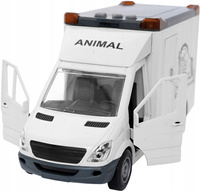 Auto Transporter Pojazd wóz do przewozu transportu koni + figurka gumowe koła napęd