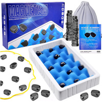 KAMIENIE MAGNETYCZNE SZACHY Magnetyczna gra w szachy planszowa gra strategiczna MAGNETIC